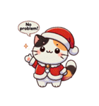 クリスマス三毛猫のもふもふスタンプ！（個別スタンプ：20）