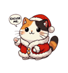 クリスマス三毛猫のもふもふスタンプ！（個別スタンプ：33）