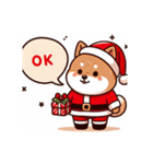 柴犬 サンタクロース クリスマス シバイヌ（個別スタンプ：2）