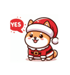 柴犬 サンタクロース クリスマス シバイヌ（個別スタンプ：5）