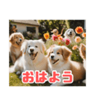 リアル毎日使える☆子犬と友達スタンプ（個別スタンプ：16）