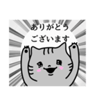 しましま、時々ブチ（猫）（個別スタンプ：1）