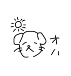 落書き犬。【 使いやすい 】（個別スタンプ：13）