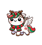 可愛いクリスマスペガサス（個別スタンプ：5）