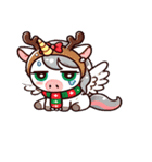 可愛いクリスマスペガサス（個別スタンプ：9）