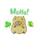 カピバラさん仲良し（個別スタンプ：16）