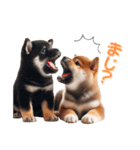 よく使う！パステル文字♡柴犬＆黒柴（個別スタンプ：31）