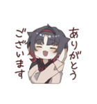 女の子たちとうさぎ（個別スタンプ：6）