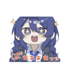 女の子たちとうさぎ（個別スタンプ：9）