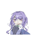 女の子たちとうさぎ（個別スタンプ：13）