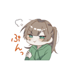 女の子たちとうさぎ（個別スタンプ：25）