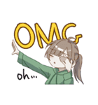 女の子たちとうさぎ（個別スタンプ：26）