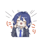 女の子たちとうさぎ（個別スタンプ：35）