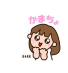 白Tシャツ-かわいい女の子のスタンプ（個別スタンプ：7）