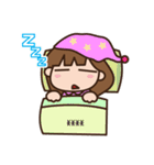 白Tシャツ-かわいい女の子のスタンプ（個別スタンプ：10）