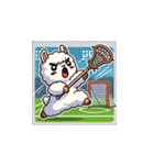 ラクロスを楽しむ！アルパカLINEスタンプ（個別スタンプ：6）