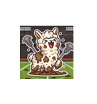 ラクロスを楽しむ！アルパカLINEスタンプ（個別スタンプ：9）