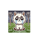 ラクロスを楽しむ！アルパカLINEスタンプ（個別スタンプ：14）