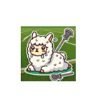 ラクロスを楽しむ！アルパカLINEスタンプ（個別スタンプ：15）