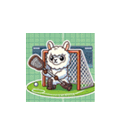 ラクロスを楽しむ！アルパカLINEスタンプ（個別スタンプ：16）