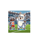 ラクロスを楽しむ！アルパカLINEスタンプ（個別スタンプ：17）