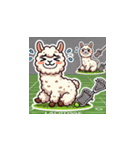 ラクロスを楽しむ！アルパカLINEスタンプ（個別スタンプ：18）