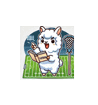 ラクロスを楽しむ！アルパカLINEスタンプ（個別スタンプ：21）