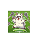 ラクロスを楽しむ！アルパカLINEスタンプ（個別スタンプ：22）