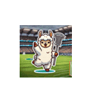 ラクロスを楽しむ！アルパカLINEスタンプ（個別スタンプ：24）