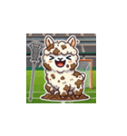 ラクロスを楽しむ！アルパカLINEスタンプ3（個別スタンプ：1）