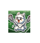 ラクロスを楽しむ！アルパカLINEスタンプ3（個別スタンプ：2）