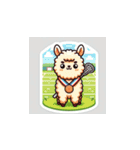ラクロスを楽しむ！アルパカLINEスタンプ3（個別スタンプ：3）
