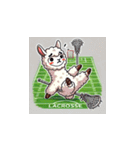 ラクロスを楽しむ！アルパカLINEスタンプ3（個別スタンプ：4）