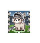 ラクロスを楽しむ！アルパカLINEスタンプ3（個別スタンプ：5）