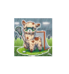 ラクロスを楽しむ！アルパカLINEスタンプ3（個別スタンプ：6）