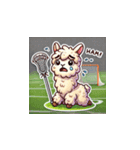 ラクロスを楽しむ！アルパカLINEスタンプ3（個別スタンプ：7）
