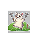 ラクロスを楽しむ！アルパカLINEスタンプ3（個別スタンプ：8）