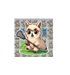 ラクロスを楽しむ！アルパカLINEスタンプ3（個別スタンプ：12）