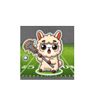 ラクロスを楽しむ！アルパカLINEスタンプ3（個別スタンプ：15）