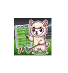 ラクロスを楽しむ！アルパカLINEスタンプ3（個別スタンプ：20）