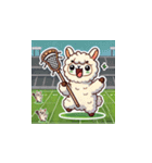 ラクロスを楽しむ！アルパカLINEスタンプ3（個別スタンプ：21）