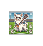 ラクロスを楽しむ！アルパカLINEスタンプ3（個別スタンプ：22）