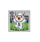 ラクロスを楽しむ！アルパカLINEスタンプ3（個別スタンプ：23）