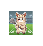 ラクロスを楽しむ！アルパカLINEスタンプ3（個別スタンプ：24）