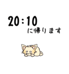 帰宅時間をお知らせする犬（個別スタンプ：24）