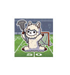 ラクロスを楽しむ！アルパカLINEスタンプ2（個別スタンプ：1）