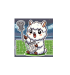 ラクロスを楽しむ！アルパカLINEスタンプ2（個別スタンプ：3）