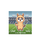 ラクロスを楽しむ！アルパカLINEスタンプ2（個別スタンプ：6）