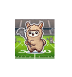ラクロスを楽しむ！アルパカLINEスタンプ2（個別スタンプ：7）