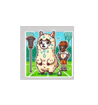 ラクロスを楽しむ！アルパカLINEスタンプ2（個別スタンプ：8）